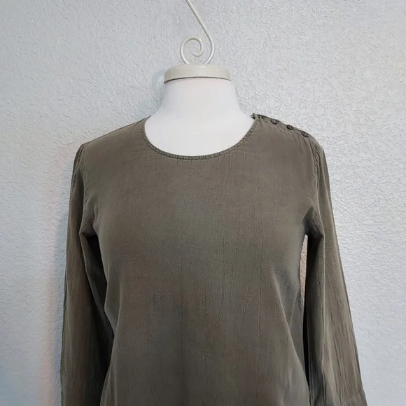 James Perse Olive Green Casual Top Size 1 - Picture 2 of 14